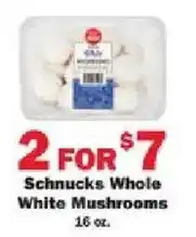 Schnucks Schnucks whole white mushrooms offer