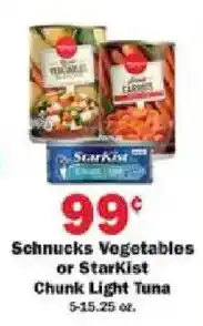 Schnucks Schnucks Vegetables or Starkist Chunk Light Tuna offer