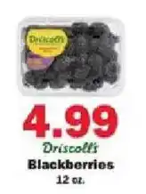 Schnucks Driscoll's Blackberries offer