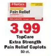 Schnucks TopCare Extra Strength Pain Relief Caplets offer