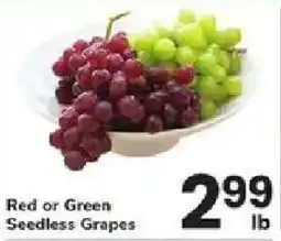 ACME Red or Green Seedless Grapes offer