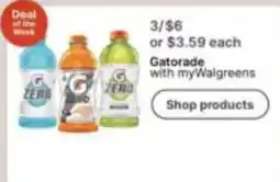 Walgreens Gatorade Zero offer