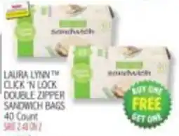 Ingles Markets Laura Lynn click 'n lock double zipper sandwich bags offer