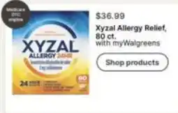 Walgreens Xyzal Allergy Relief offer