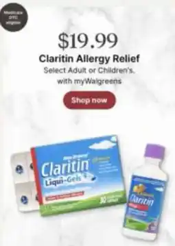 Walgreens Claritin Allergy Relief offer