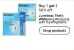Walgreens Lumineux Teeth Whitening Products offer