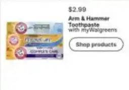 Walgreens Arm & Hammer Toothpaste offer