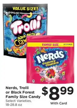 Ralphs Nerds or Trolli Family Size Candy offer
