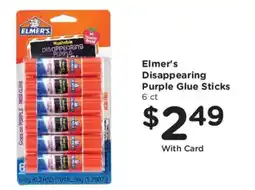 Ralphs Elmer's Disappearing Purple Glue Sticks offer