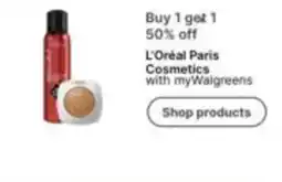 Walgreens L'Oréal Paris Cosmetics offer
