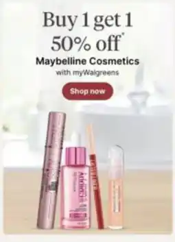 Walgreens Maybelline Cosmetics offer