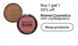 Walgreens Rimmel Cosmetics Maxi Blush offer