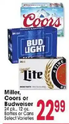 Jewel-Osco Miller, Coors or Budweiser offer