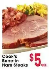Jewel-Osco Cook's Bone-In Ham Steaks offer