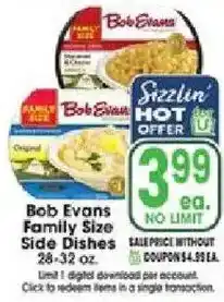 Jewel-Osco Bob Evans Family Size Side Dishes offer