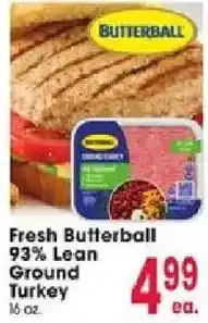 Jewel-Osco Fresh Butterball Ground Turkey offer