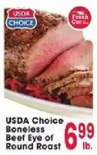 Jewel-Osco Usda choice boneless beef eye of round roast offer