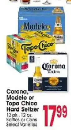 Jewel-Osco Corona, Modelo or Topo Chico Hard Seltzer offer