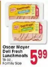 Jewel-Osco Oscar Mayer Deli Fresh Lunchmeats offer