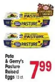 Jewel-Osco Pete & Gerry's Pasture Raised Eggs offer