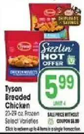 Jewel-Osco Tyson Breaded Chicken offer