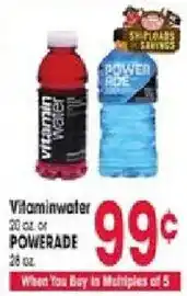 Jewel-Osco Vitaminwater or Powerade offer
