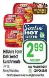 Jewel-Osco Hillshire Farm Deli Select Lunchmeats offer