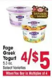 Jewel-Osco Fage Greek Yogurt offer