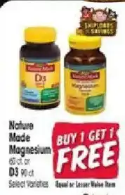 Jewel-Osco Nature Made Magnesium offer