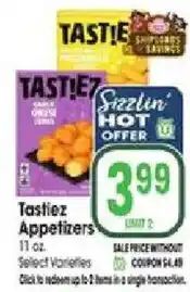 Jewel-Osco Tastiez Appetizers offer