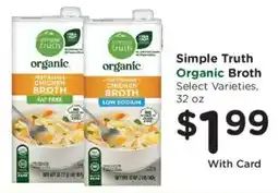 Kroger Simple Truth Organic Broth offer