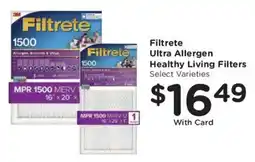 Kroger Filtrete Ultra Allergen Healthy Living Filters offer