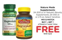 Kroger Nature Made Supplements offer