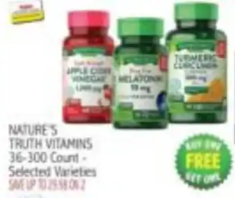 Ingles Markets Nature's Truth Vitamins offer