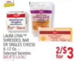 Ingles Markets Laura Lynn shredded, bar or singles cheese offer