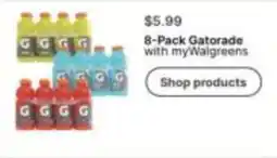Walgreens 8-Pack Gatorade with myWalgreens offer