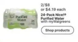 Walgreens Nice! Purified Water offer