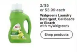 Walgreens Walgreens Laundry Detergent, Gel Beads or Bleach offer