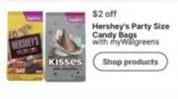 Walgreens Hershey's Party Size Candy Bags offer