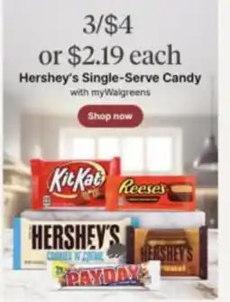 Walgreens Hershey's Single-Serve Candy offer