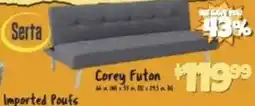 Big Lots Serta corey futon offer