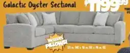 Big Lots Galactic Oyster Sectional offer