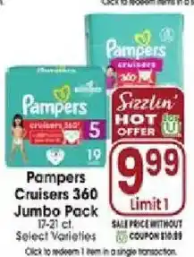 Jewel-Osco Pampers Cruisers 360 offer