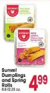 Jewel-Osco Summ! Dumplings and Spring Rolls offer