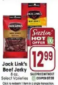 Jewel-Osco Jack Link's Beef Jerky offer