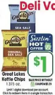 Jewel-Osco Great Lakes Kettle Chips offer