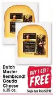 Jewel-Osco Dutch Master Rembrandt Gouda Cheese offer