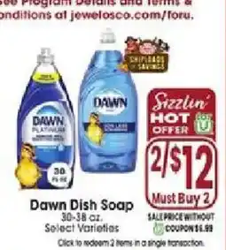 Jewel-Osco Dawn Dish Soap offer