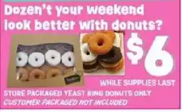 Jewel-Osco Store packaged yeast ring donuts only offer
