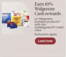 Walgreens Walgreens branded products offer